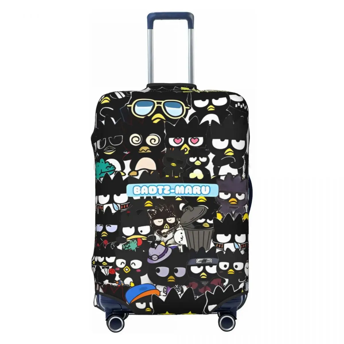 

Cute Badtz-maru Penguin Suitcase Cover Cruise Trip Holiday Elastic Luggage Accesories Protector
