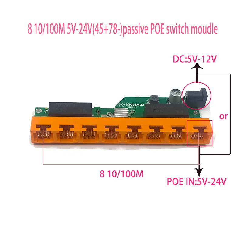 

OEM New model 8 Port switch ethernet Desktop RJ45 Ethernet Switch 10/100mbps Lan Gigabit switch rj45 tp-link