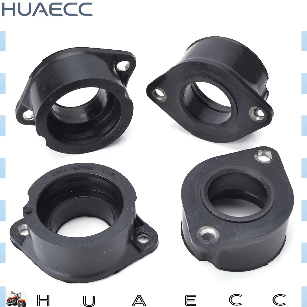 4PCS 16065-1131 Motorcycle Carburetor Interface Adapter Intake Manifold Pipe for Kawasaki KZ1000 ZX1100 ZN1100 GPZ1100 ZXT10A