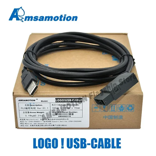 Cable aislado de programación de USB-LOGO para logotipo PLC de la serie Siemens Cable USB RS232 6ED1057-1AA01-0BA0 1MD08 1HB08 0BA5 0BA6