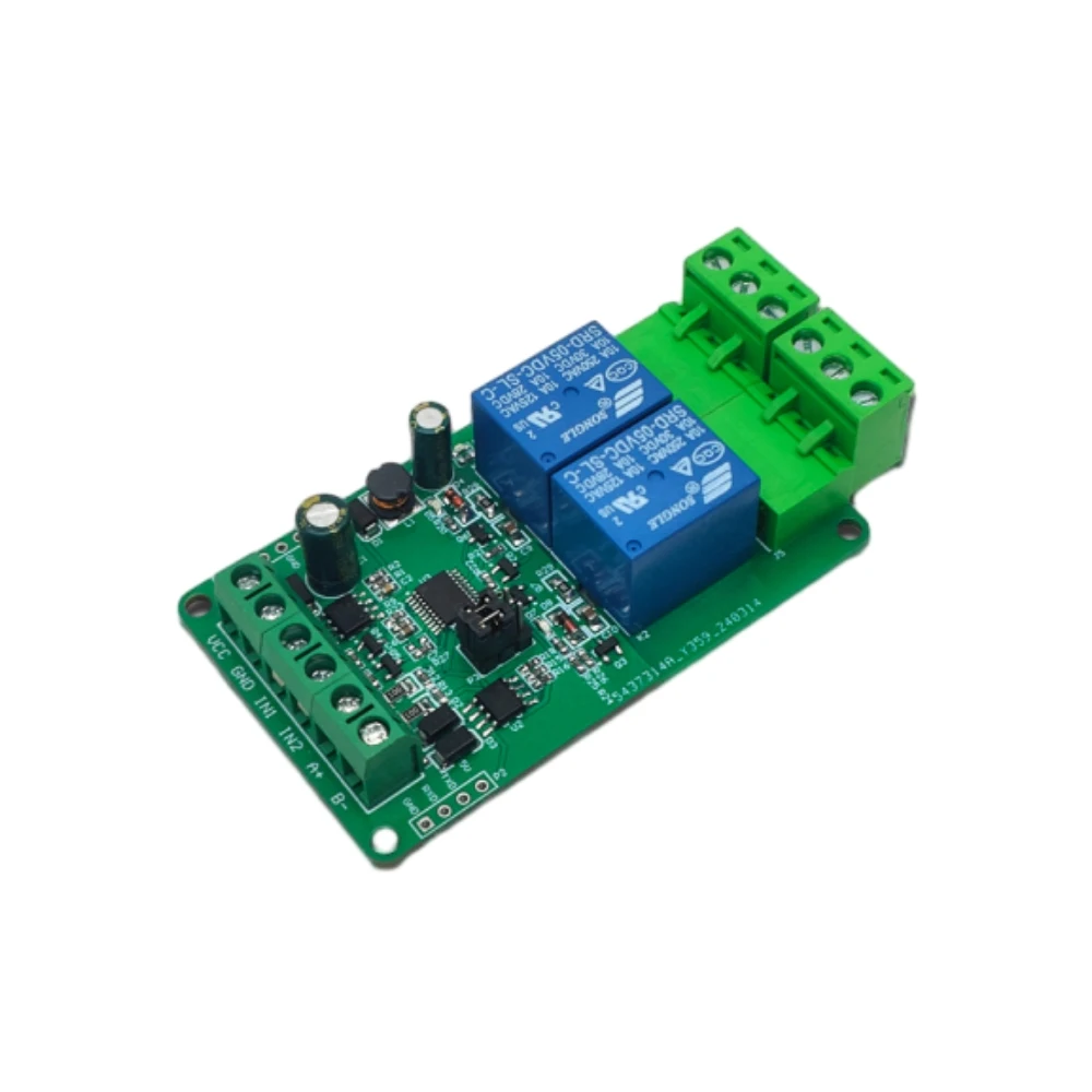 

DC7-24V Modbus RTU 1/2/4 Channel Relay Module Supports RS485/TTL UART Communication Interfaces with Relay Switch Light
