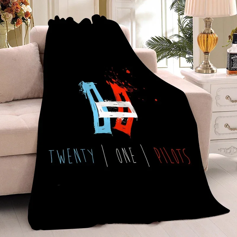 بطانية قيلولة T-Twenty One P-Pilots شتاء دافئ سرير الركبة الصوف التخييم مخصص رقيق البطانيات الناعمة الملك الحجم ستوكات الفراش