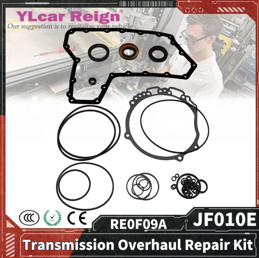 

JF010E RE0F09A Automatic Transmission Gearbox Overhaul Kit Rebuild Repair Seals Gasket O-rings for Nissan Teana 3.5L Murano Car