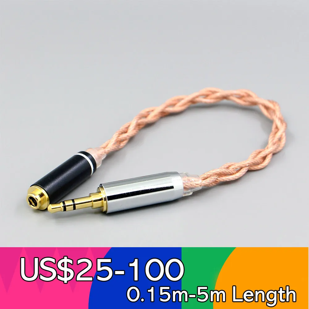 Graphene 7N OCC Shielding Coaxial Mixed Earphone Cable For 3.5mm xlr 6.5 2.5mm male 4.4mm Male to 3.5mm female LN007799