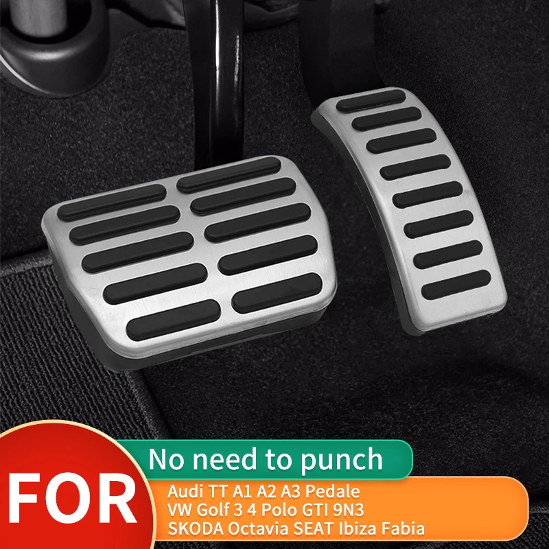 

Non-slip Brake Foot Pedal Pads For VW Golf 3 4 Polo GTI 9N3 For Audi TT A1 A2 A3 Pedale For SKODA Octavia SEAT Ibiza Fabia