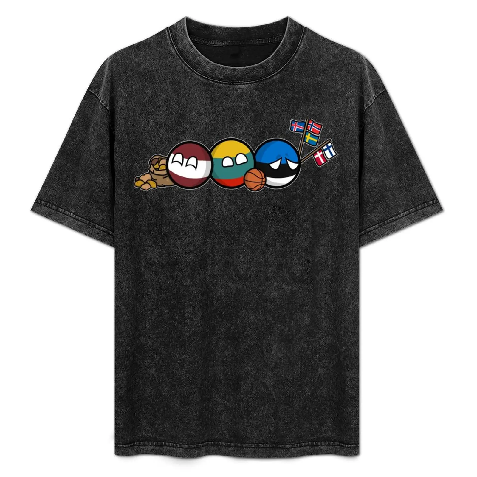 

Polandball - Baltic Family Portrait T-Shirt Plus Size Loose Fit T-Shirt