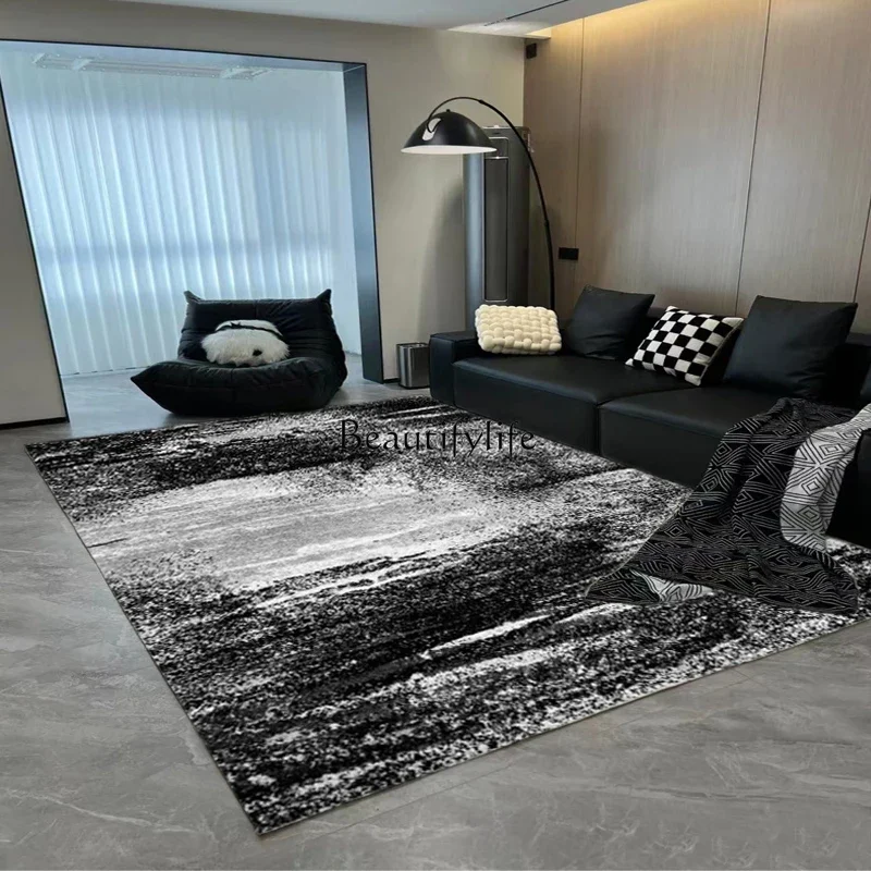01Nordic carpet dark high-end simple living room coffee table dirt-resistant and easy to take care of American retro floor mat