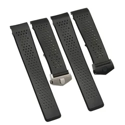 Etiket HEUER GRAND wristband bileklik için doğal kauçuk Watchband su geçirmez spor kayış yumuşak silikon bilezik 22mm bilek kayışı