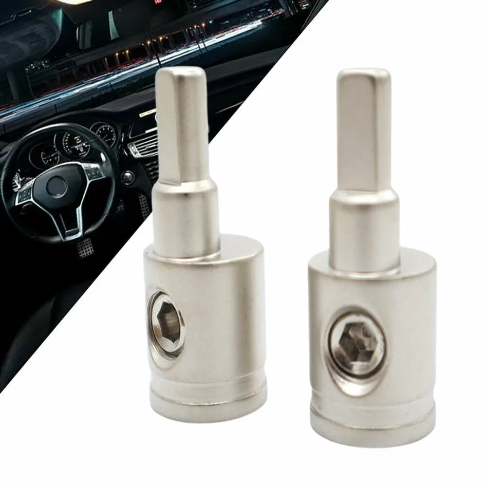 Brand New High Reliability Stable Characteristics Power Wire Reducer Ground Audio Car Gold Amp Silver Zinc Alloy