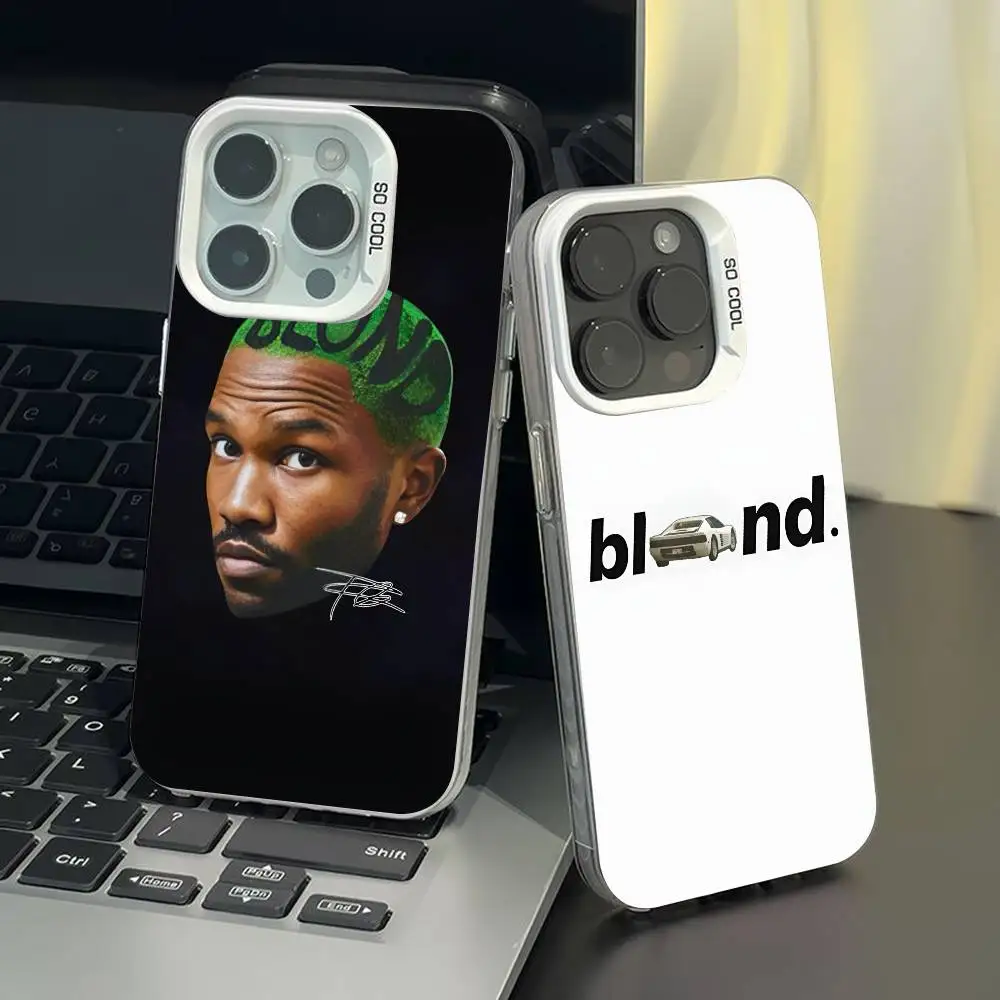 حافظة هاتف تايلر ذا كريتور فرانك أوشن شقراء IMD تصميم اللون فضي لهاتف آيفون 17 16 15 14 13 12 11 Air Pro Max Plus #1