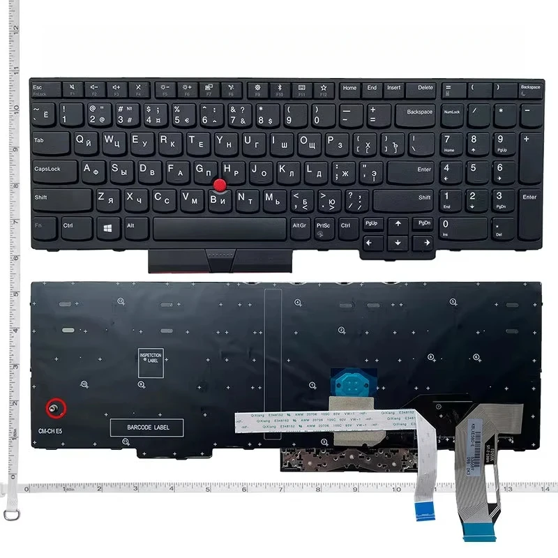 Multi‑Language Laptop Keyboard For Thinkpad E580 E590 L580 T590 P52 P53 T15 Gen1 Gen2