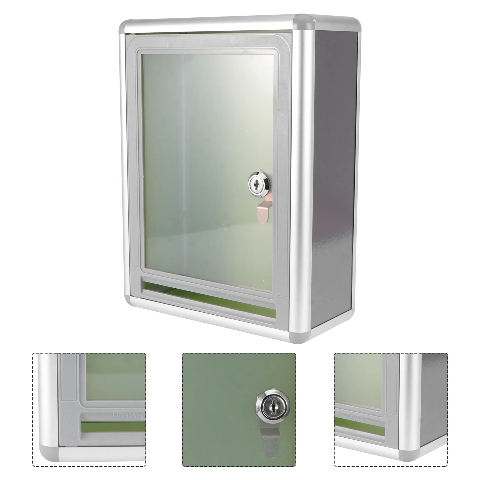 

Small Mailbox Work Unit Decorative Letter Storage Container Wall-mounted Ornament Practical Resin Lockable