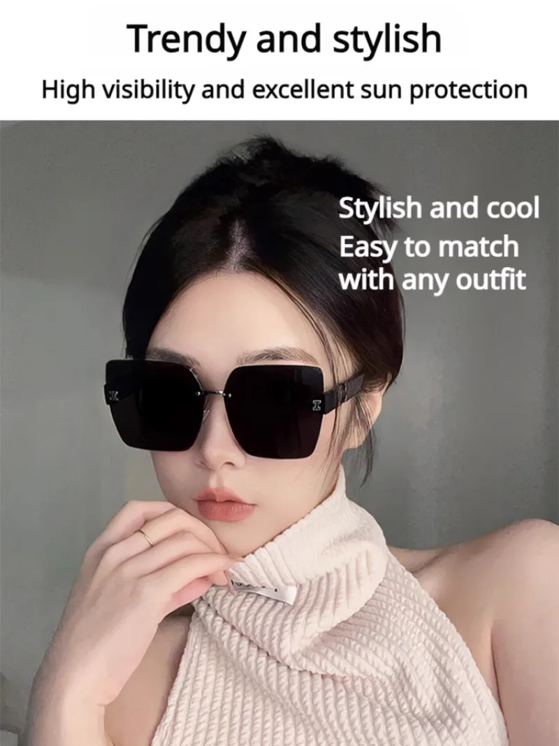 Women's Fashionable UV Resistant Sunglasses Versatile Temperament Sunglasses