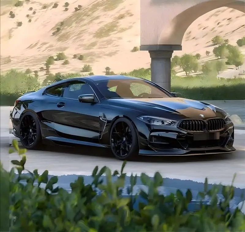لسيارات BMW 8 Series G14 G15 G16 840i 850 ألياف الكربون الحقيقية الشفة الأمامية المصد الأمامي الخلفي الناشر تحت المفسد الفاصل طقم الجسم