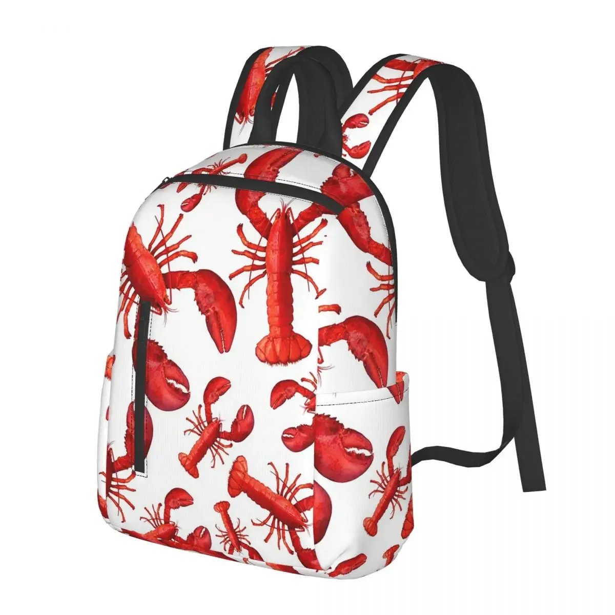 

Lobsters And Lobster Seafood Festival Student Backpack School Bag Travel Daypack for Men Women Fashion Bookbag Shoulder Bags