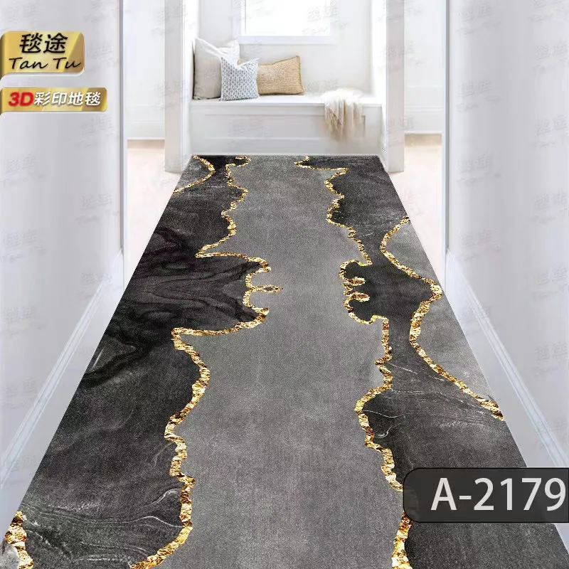 Modern Runner Long Corridor Carpets for Hallway Decoration Home Floor Mats Luxury Lobby Aisle Entryway Decor Area Rug Washable