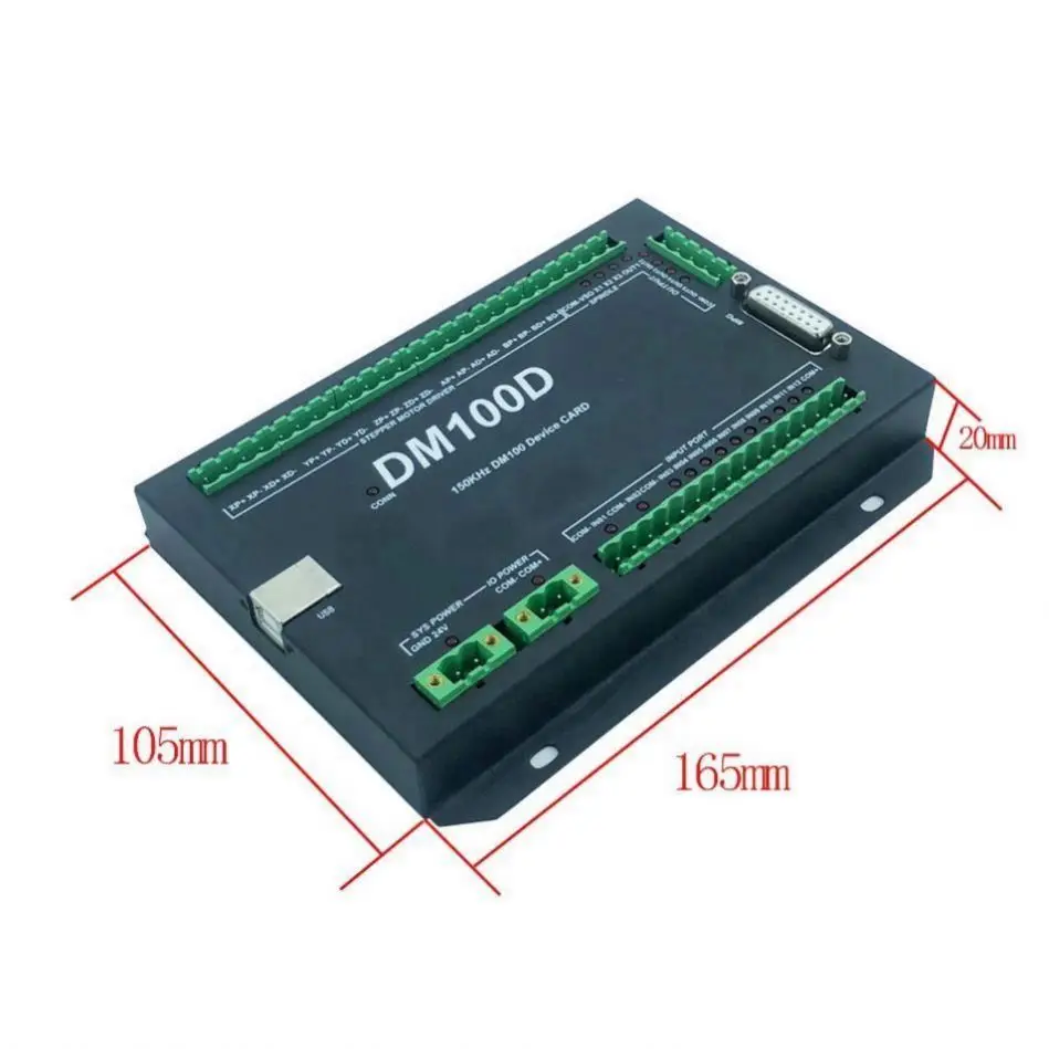 Sistema di controllo del movimento della macchina per incidere CNC NCH02 Versione aggiornata DM100 Controller offline portatile a 3 assi/4 assi/5 assi