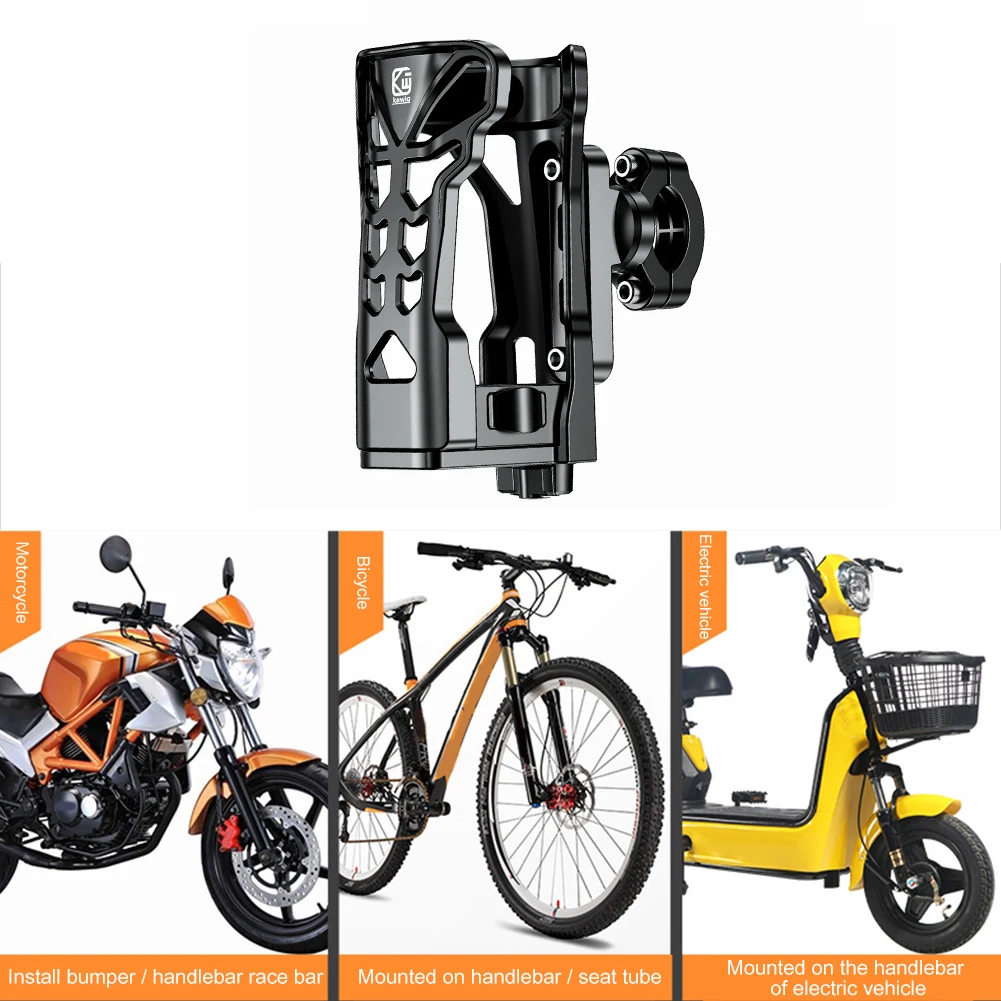 Motorcycle Drink Holder with LED Light ATV Dirt Bike Water Bottle Mount Road Bicycle Handlebar Drink Cup Cage Bracket