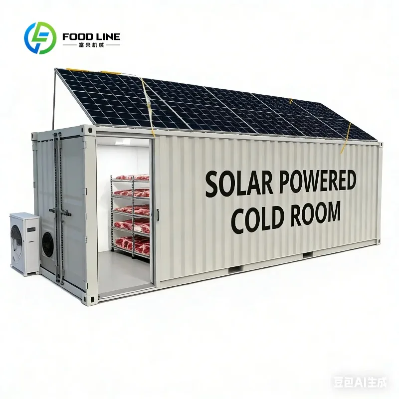 Customized Containerized Refrigerated Container with Solar-Assisted Backup for Portable & Modular Cold Storage