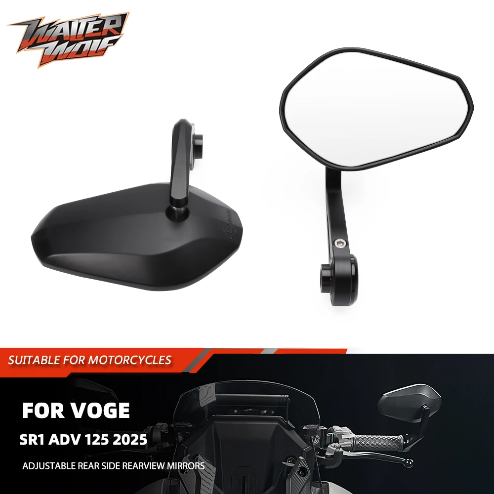 

2025 Motorcycle Adjustable Bar Side Rearview Mirror For VOGE SR1 ADV 125 Handlebar Rear Mirrors Handle Bar End ADV125 125ADV
