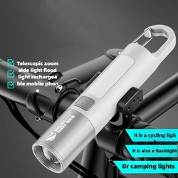 Outdoor Flashlight Portable Strong Lights Variable Focus with Floodlight Side Light Long Range USB Rechargeable LED Lamp