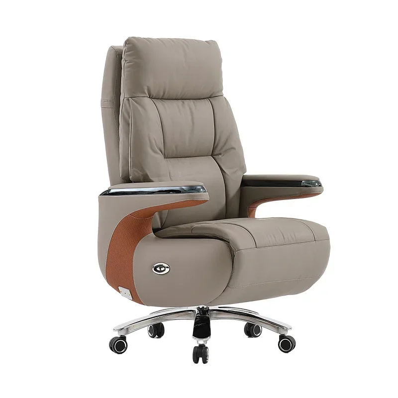 

Recumbable electric boss chair comfortable cowhide computer sedentary