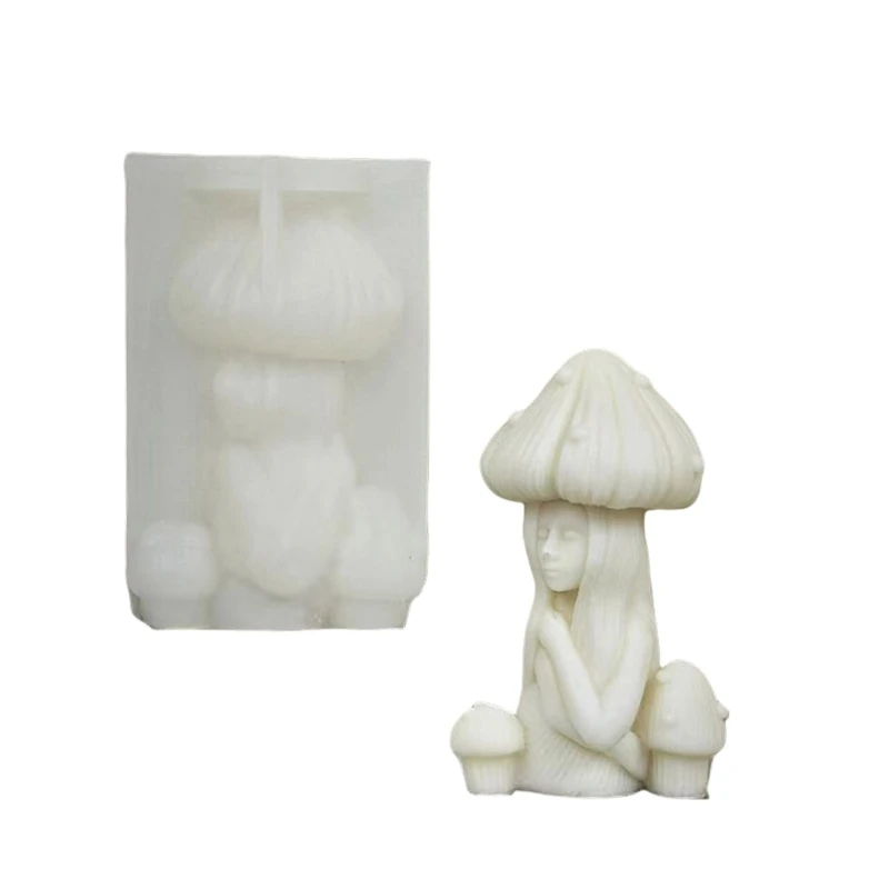 

Human Body Silicone Moulds Scented Molds Plaster Molds Epoxy Resin Molds Mushroom Body Molds for Candle Drop shipping