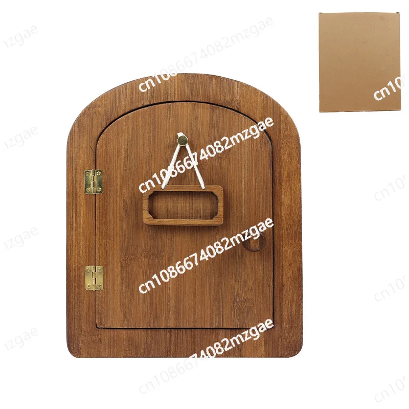 

Pet Supplies for Wooden Door Installation, Small Cat & Dog Arch Opening Pet Door with Free Access Door Bar System