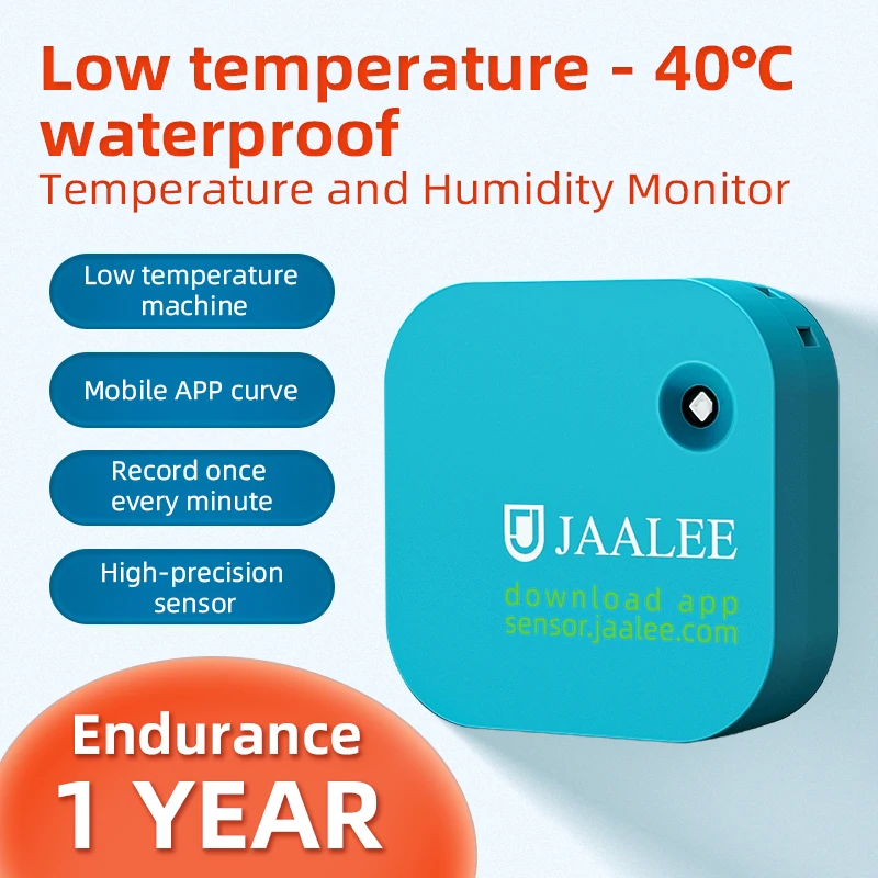JAALEE JHT Water-Resistant Indoor/Outdoor Temperature/Humidity/Dewpoint/VPD Smart Sensor Thermometer/Hygrometer Logger Export