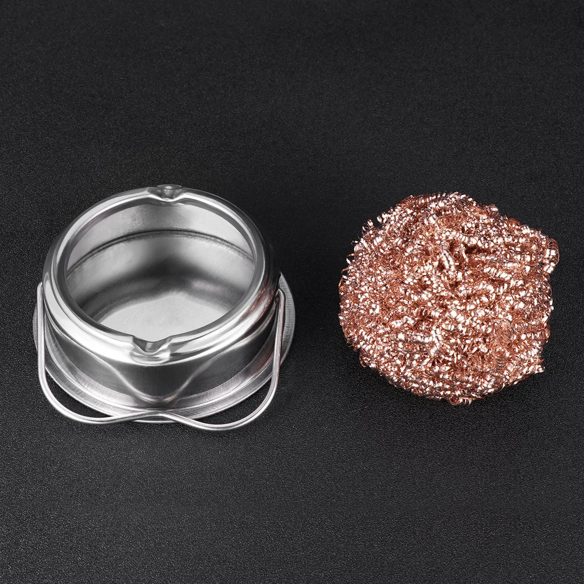 

1 Set Tip Cleaner Spiral Wire Cleaning Tool Nozzle Cleaner For Dry Soldering Irons Retains Temperature Soldering Tip Cleaning