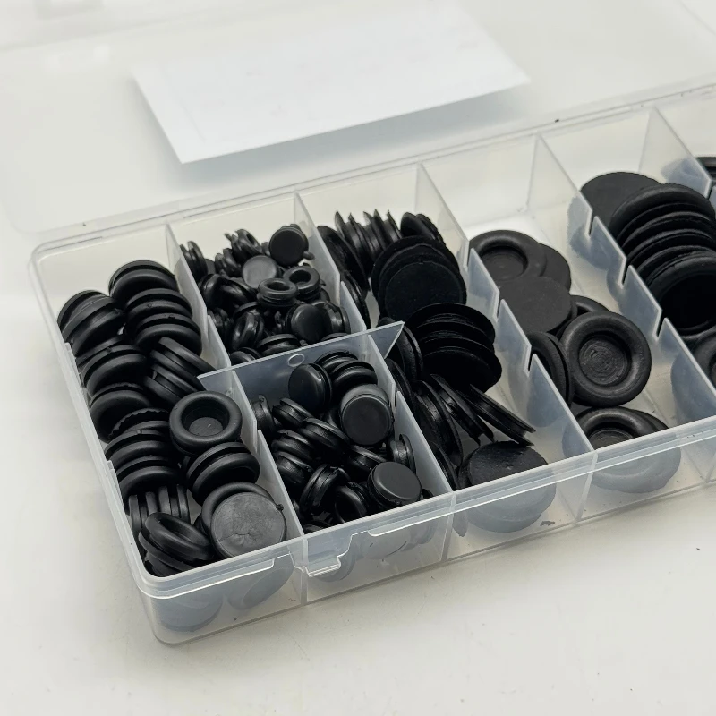 170 قطعة مجموعة جروميت مطاطية تشكيلة قابس ثقب جدار الحماية العملية لإصلاح تزيين الآلات الاحترافية للسيارات #6