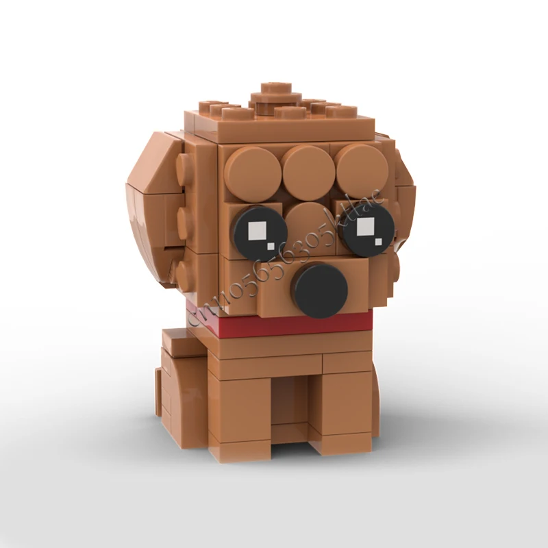 293 PCS Animal Goldendoodl And Puppy MOC Customize Modular Building Block Brick Design Technology Kids DIY Festival Toy Gift