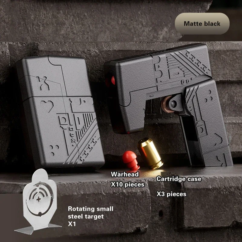 Alloy Gun Toy Agent\'s Fire EDC Decompression Toy Shell Throwing Toy Fire Machine Gun Alloy Boy Education Model Prezent urodzinowy