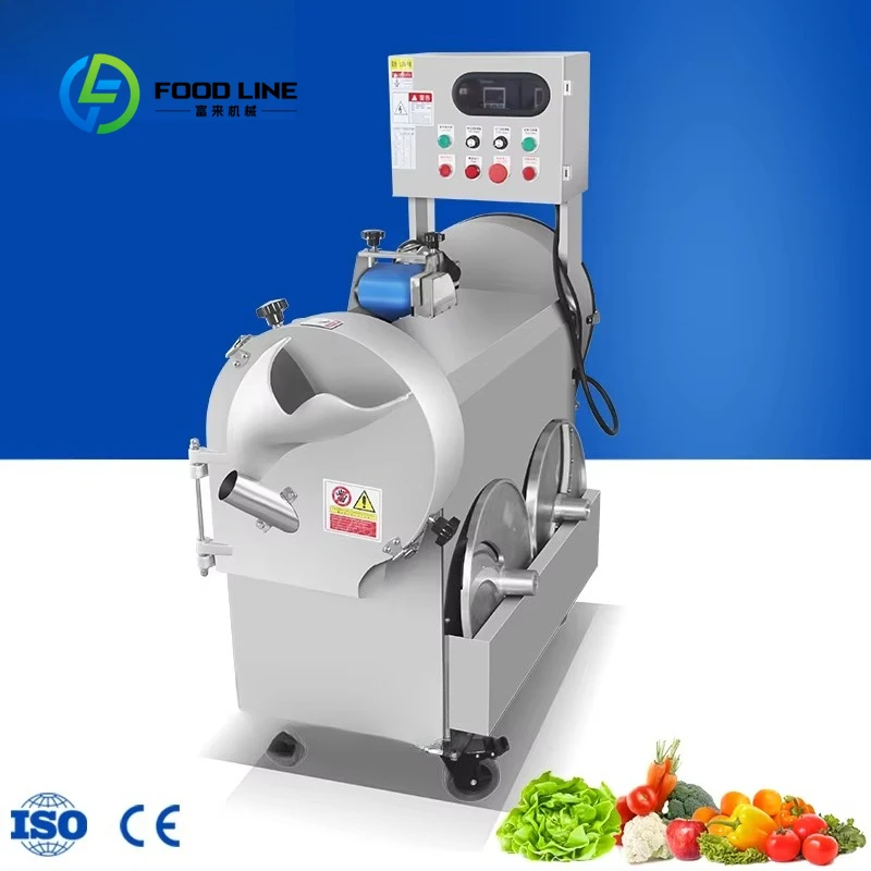 Customized size 800Kg/h commercial vegetable cutter; electric automatic dicing machine, slicer