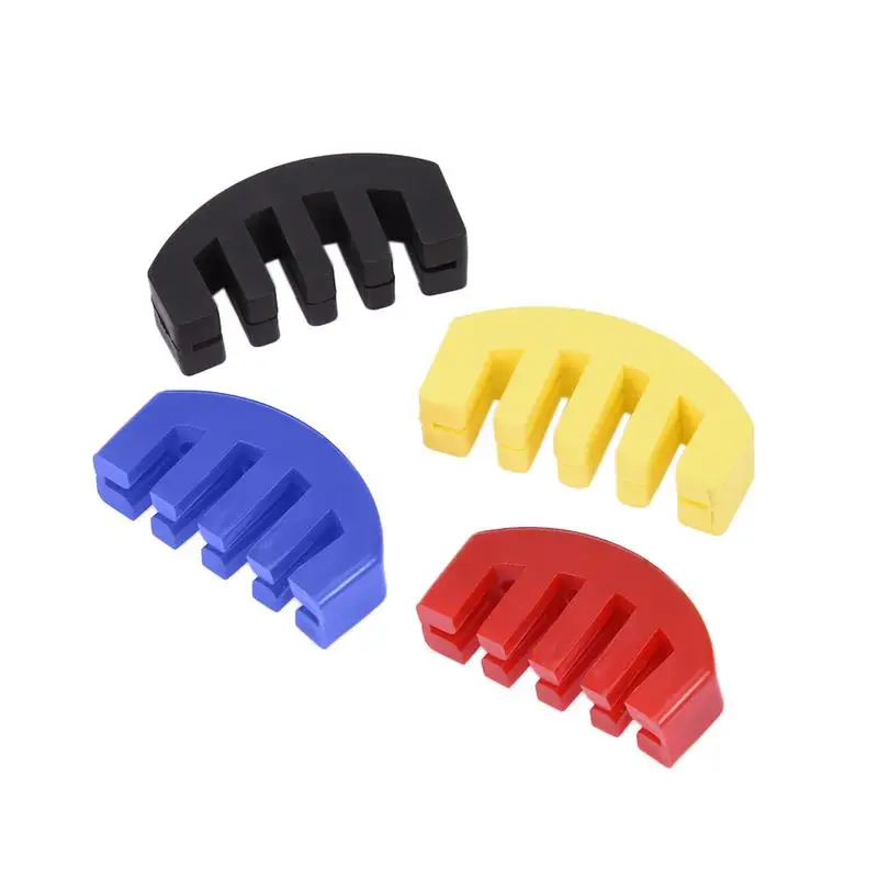 Viool Dempt Deel Rubber Viool Mute Geluiddemper Voor 4/4 3/4 1/2 Violino Praktijk Accessoires Kleurrijke Rubber Mute Mute