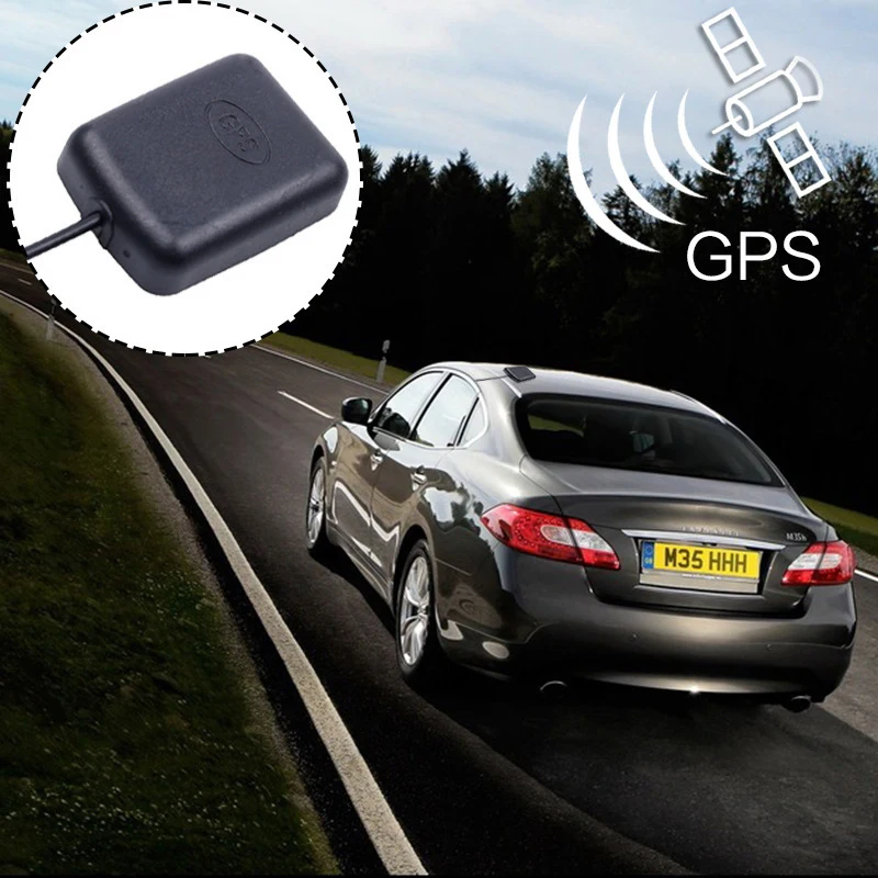 【AD】GPS Antenna Car Signal Strengthen GPS Receiver SMA Connector 3 Meters Cable 1575.42MHz Moto Auto GPS Navigation Antenna Base