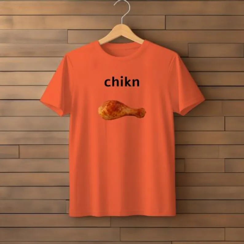 قميص ميمي ساق الدجاج من Chikn - قميص ميمي غبي، قميص ميمي مضحك، قميص غير مناسب، تي شيرت مضحك GIF Gen Z #4