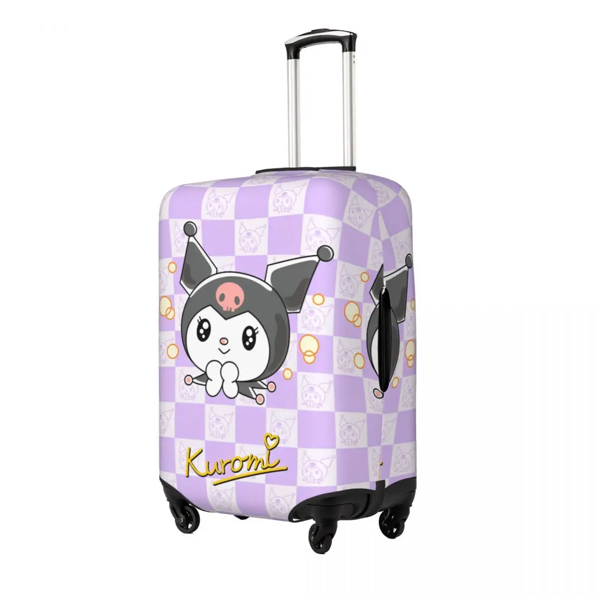 Sanrio Kuromi Luggage Suitcase Covers Luggage Cover Protector Scratch Resistant Travel Accessories Fits 18-32 Inch