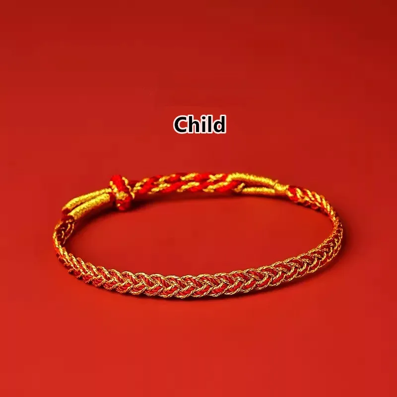 Hand Braided Red Rope Bracelet Snake Lucky Rope Hand Rope Couple Friendship Bracelet Braided Ethnic Original Female Accessory