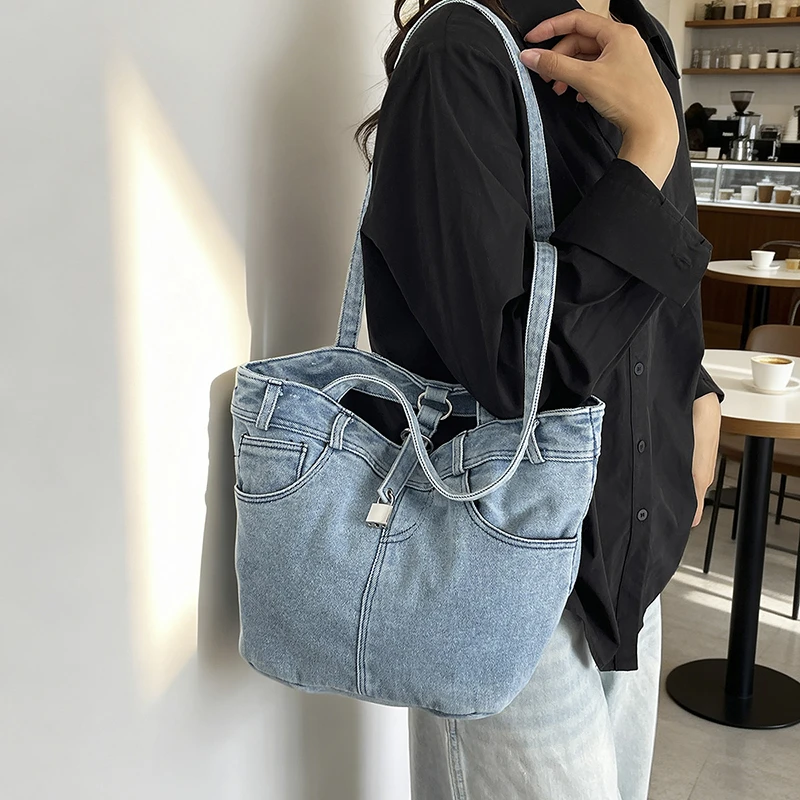 Bolsa Tote de Jeans Vintage La - Women Bags Jeans avaliação e preço
