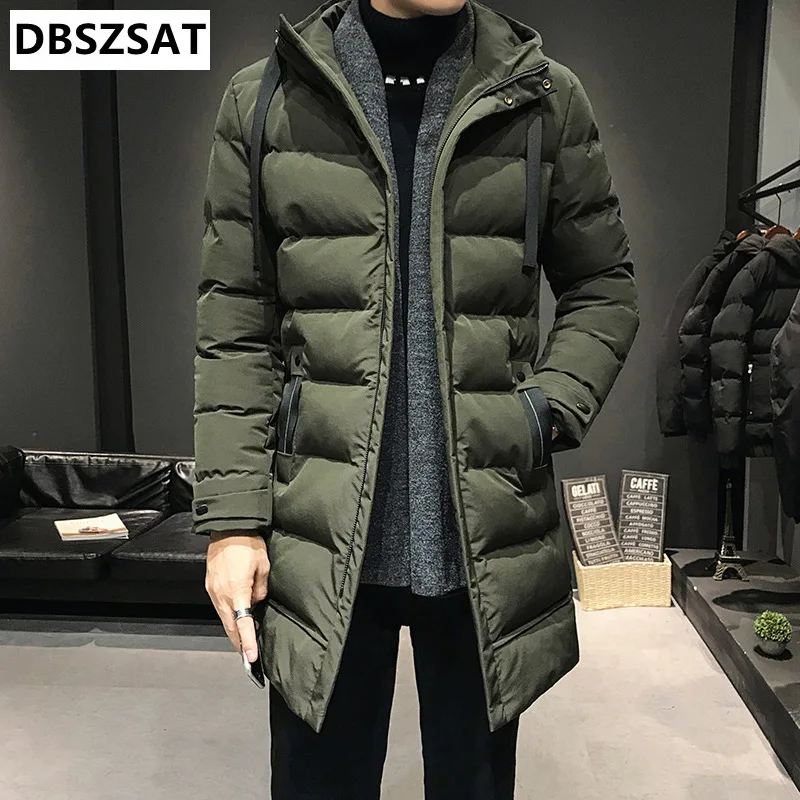 2026  Long Down Jackets Winter Coats Chaquetas Hooded Casual Winter Parkas High Quality Male Green Warm Parkas Coats Size 4XL