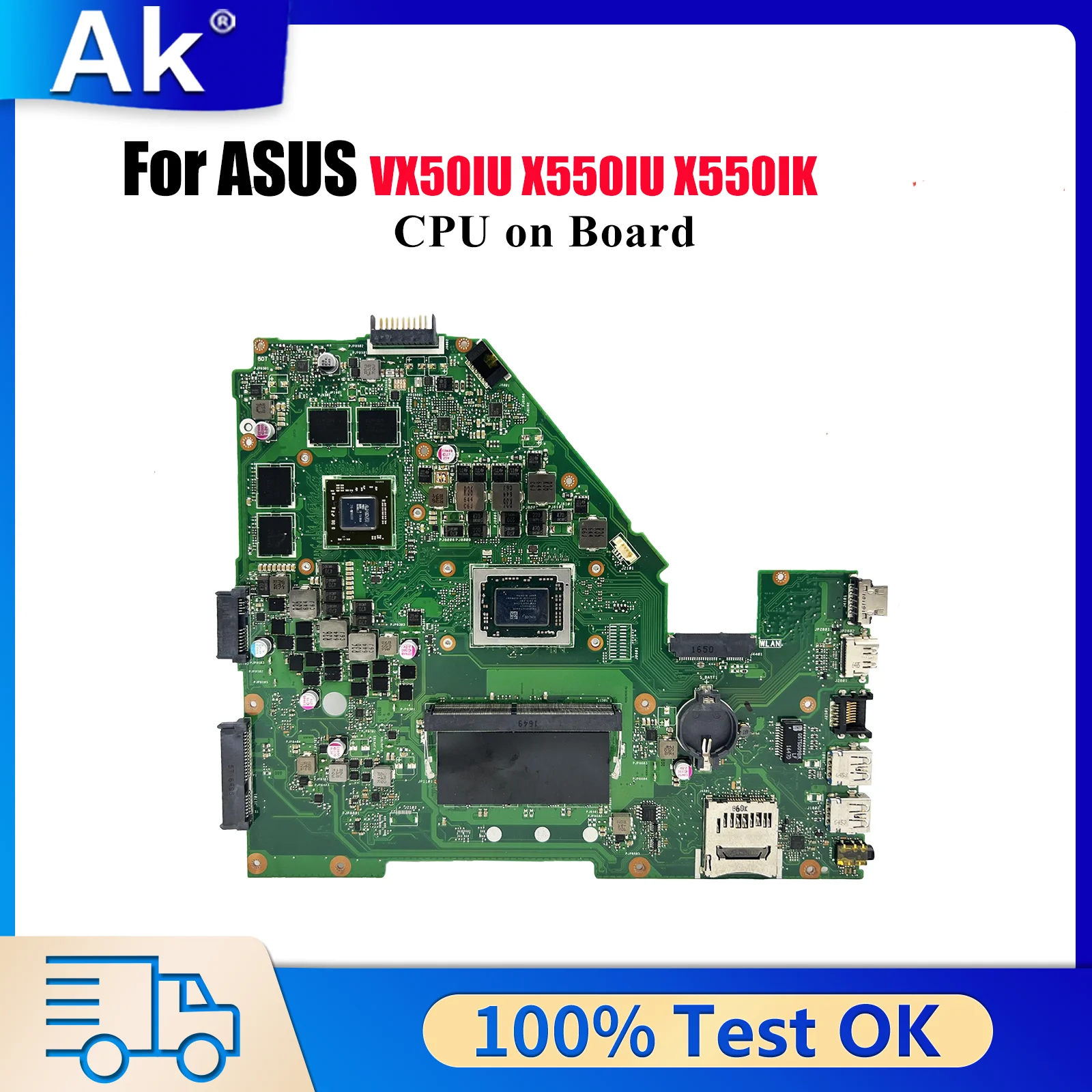 

X550IK Материнская плата для ноутбука ASUS VivoBook X550I X550IK X550IU VX50IU Материнская плата для ноутбука с процессором 100% тестирование ОК быстрая доставка stk