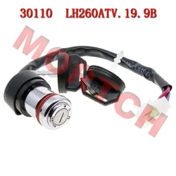 Ignition Key Switch Lock 4 Wires for Linhai LH 250 250cc 260 260cc 300 300cc 400 400cc ATV UTV Parts