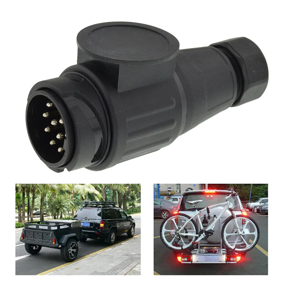 

13Pin Trailer Plug 12V Caravan Plug Socket 13 Pole Wiring Connector Adapter Trailer Light Converter Adapter Plug Car Accessories