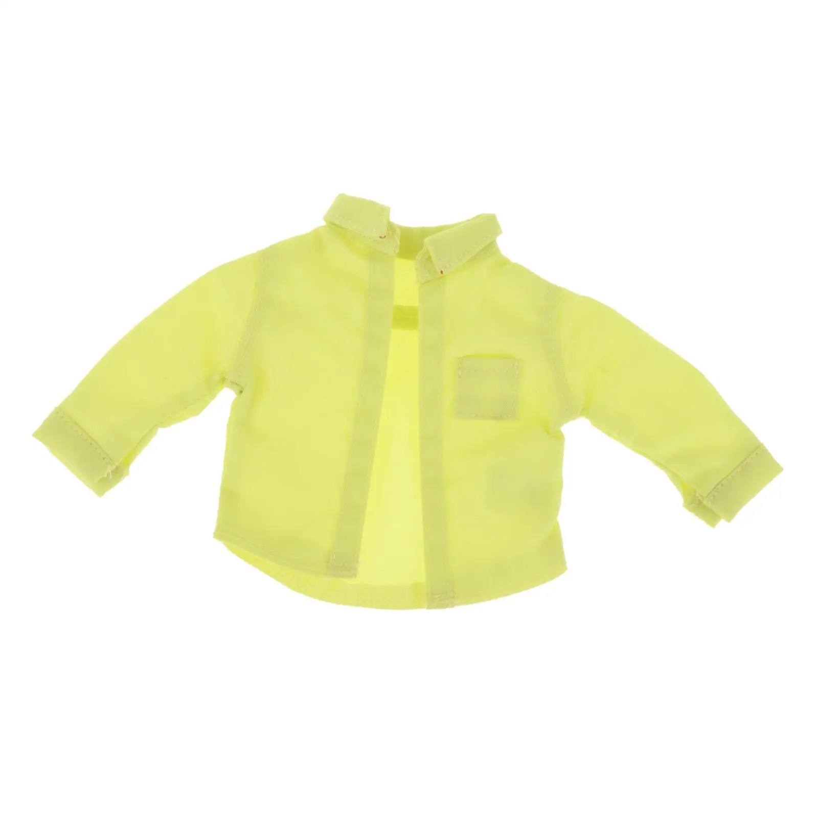 Camisa masculina em escala 1/12, roupas de boneca artesanais para ação masculina de 6 polegadas