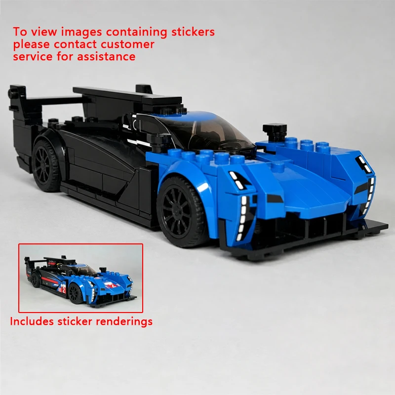 

Speed Racing Car Model MOC Building Bricks WEC IMSA Le Mans Modular Technology Children Holiday Gifts Assemble Toys Suit