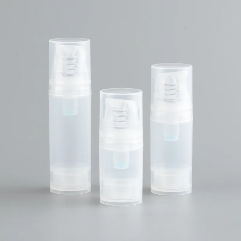 

100pcs 5ml 10ml 15ml Plastic Lotion Bottle Portable Liquid Foundation Cream Dispenser Transparent Vacuum Cosmetic Container
