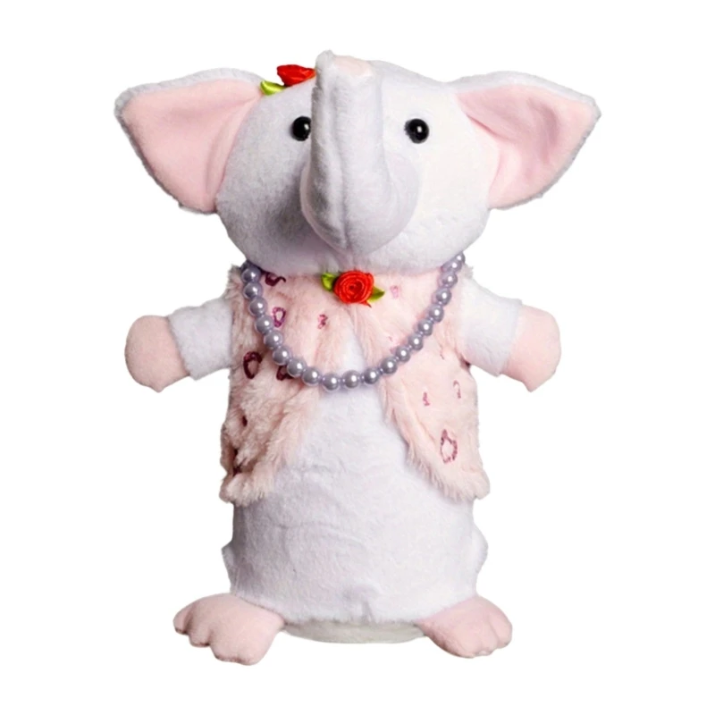 Glowing Elephant Plush Toy For Valentine Surprises Safe LED Lighting Perfect For Children And Home Decoration