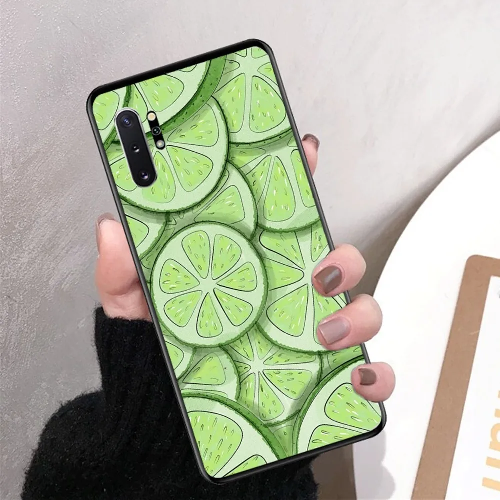 Summer Lemon art  Phone Case For Samsung Note 8 9 10 20 pro plus lite M 10 11 20 30 21 31 51 A 21 22 42 02 03