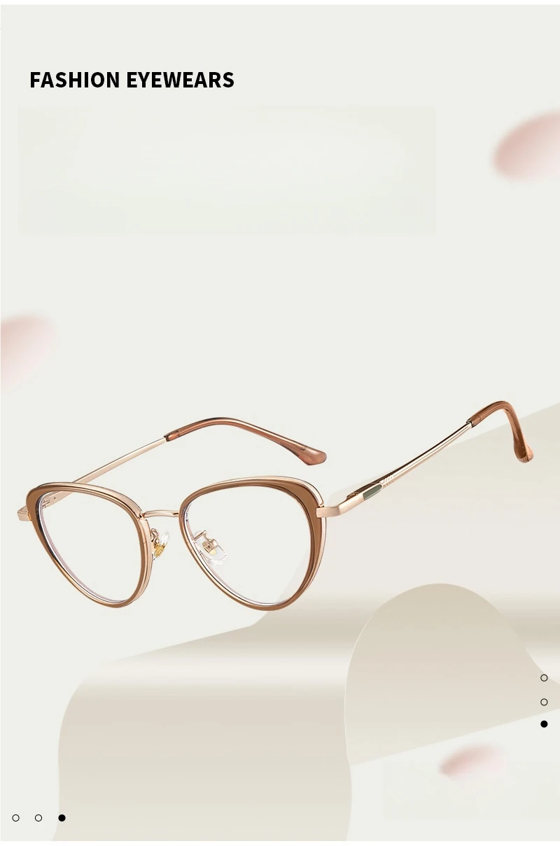 YIMARUILI Neue 2026 Trendige Legierung TR90 Brillengestell Retro Ultraleichte Optische Korrekturbrillenfassungen für Damen S11931 – Detail 7